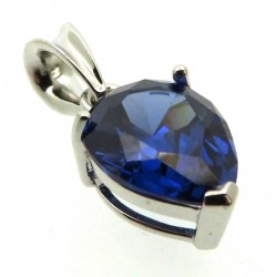 Siberian Sapphire Quartz Sterling Silver Pendant 02